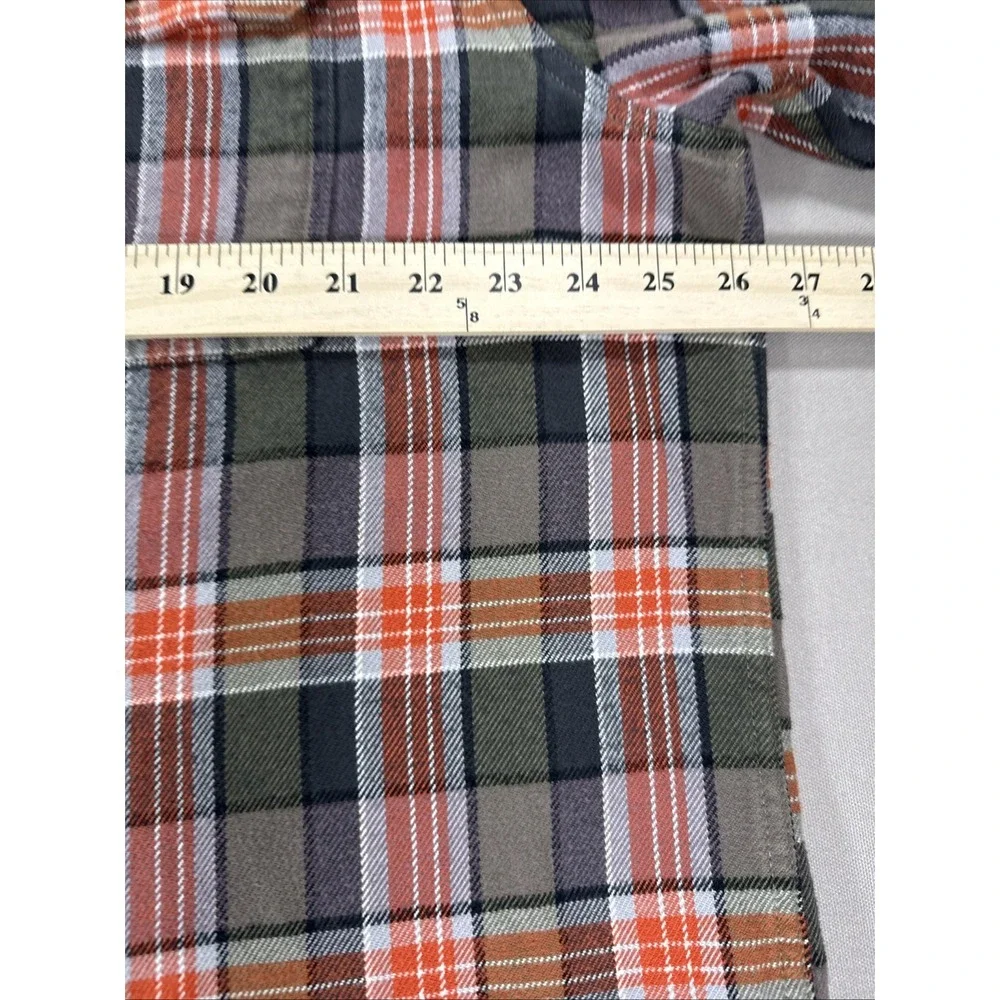 The North Face Shirt Men's XXL Plaid Flannel  Green Long Sleeve
